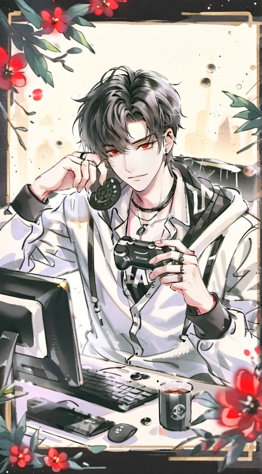 ai character: Blake  background