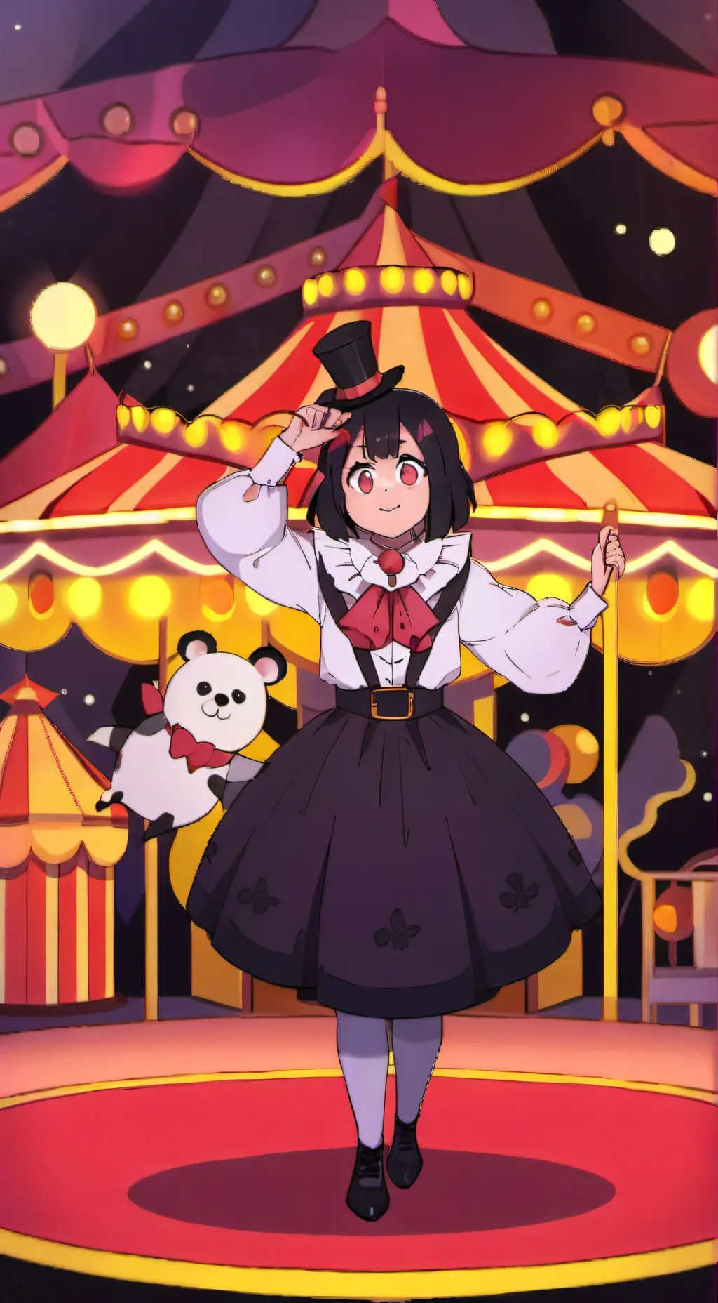 ai character: Dandys Circus background