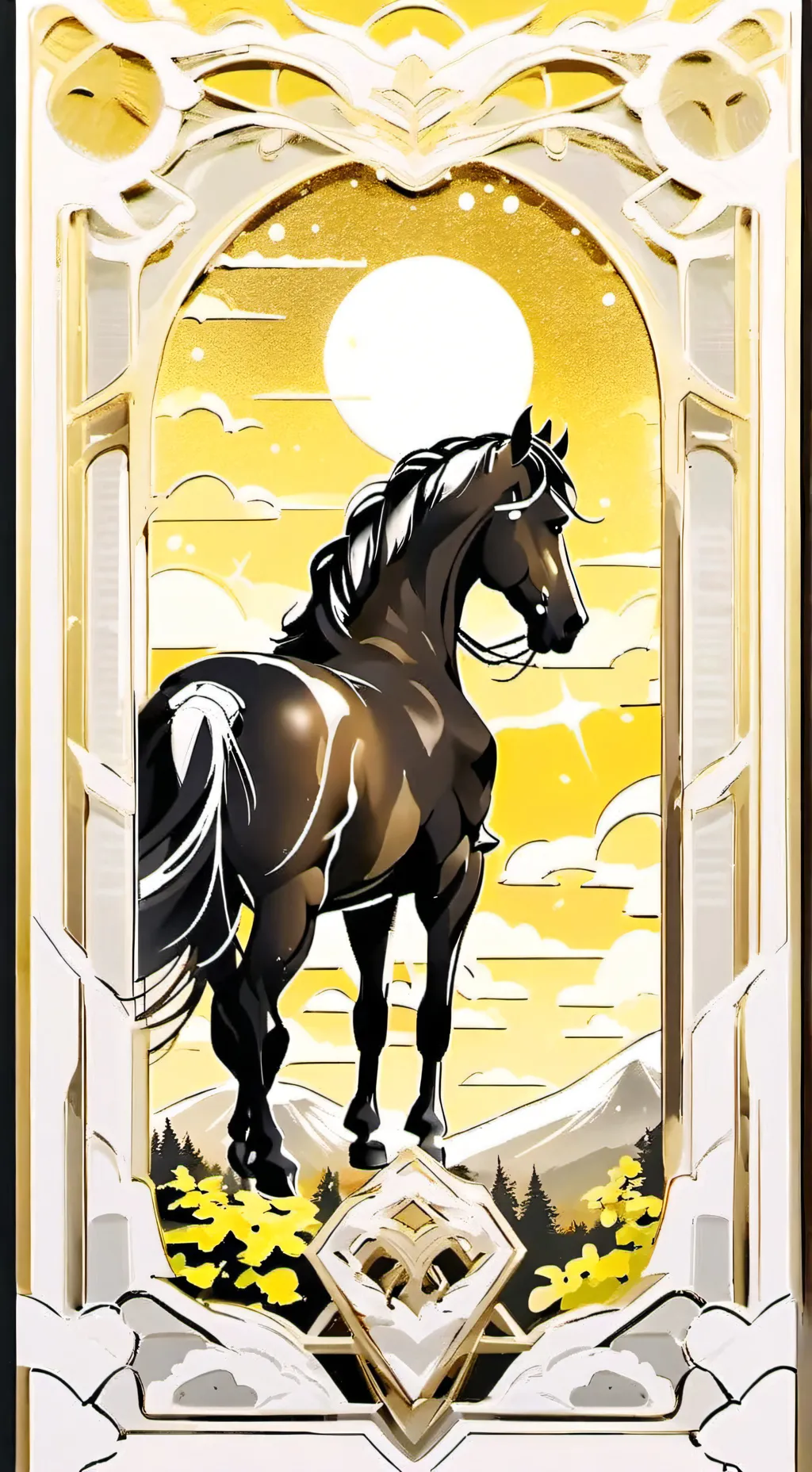 ai character: horse background