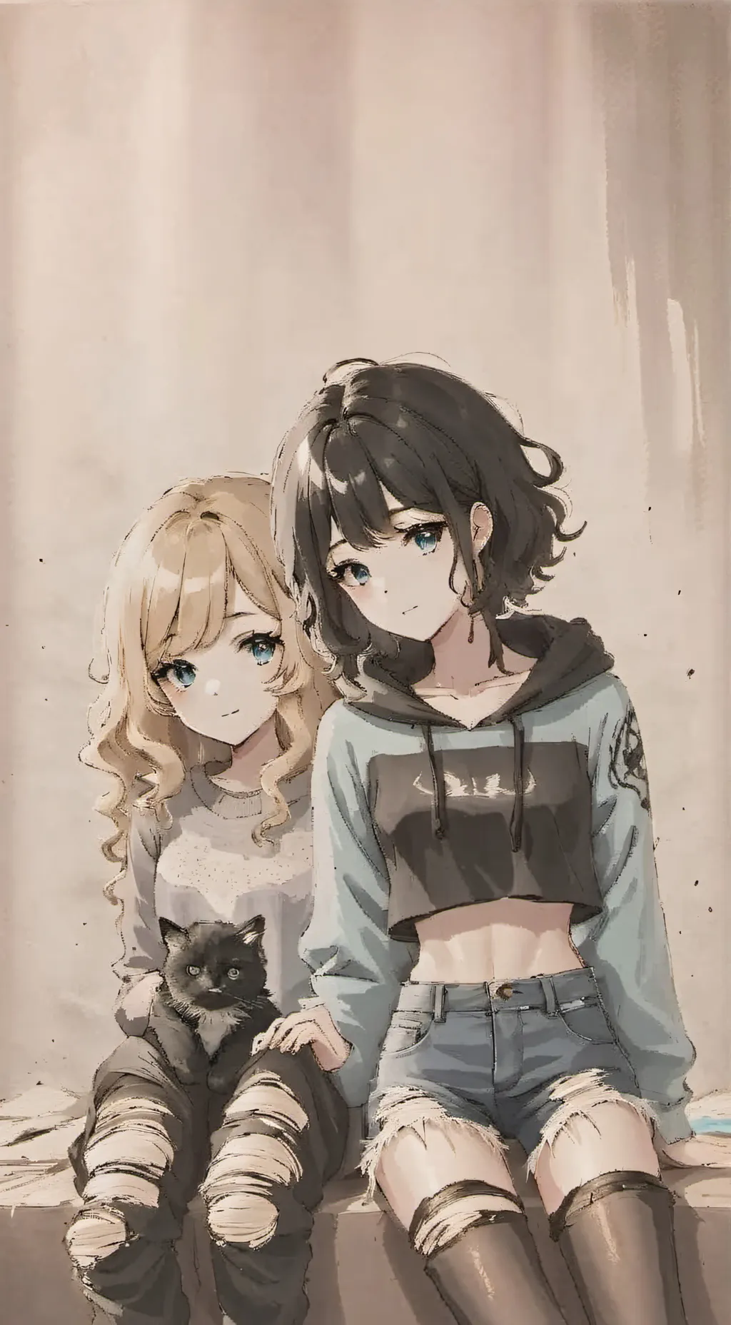 ai character: me and khloe bff 3 background