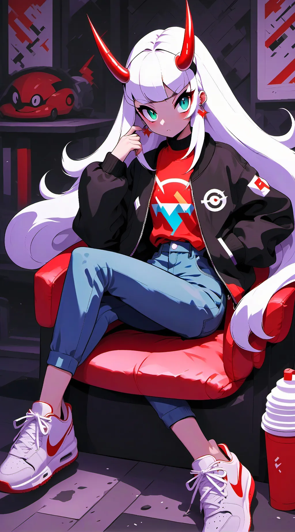 ai character: крутая background