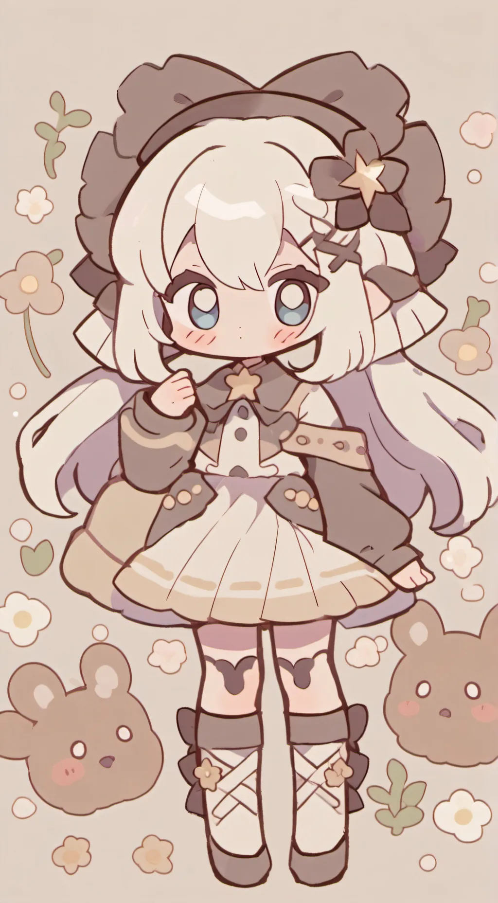 ai character: portail Denki  background