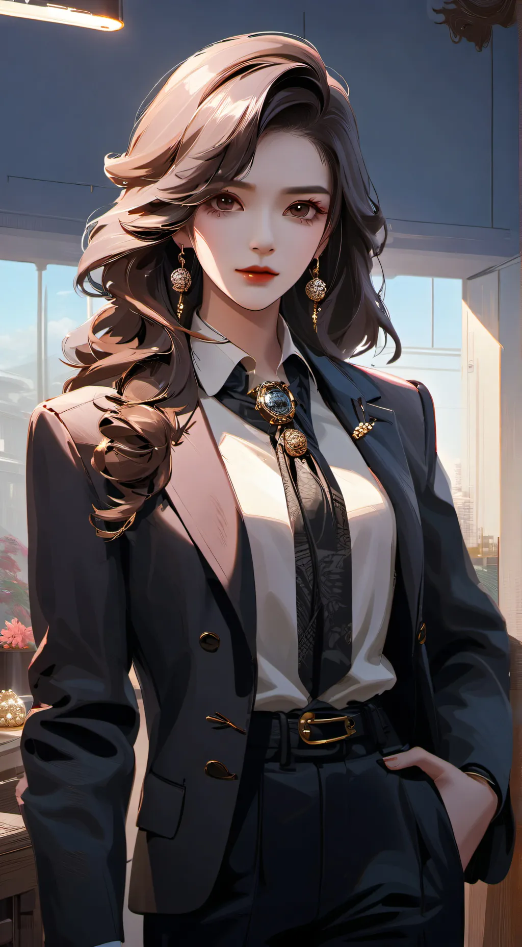 ai character: Alaina Cassidy  background