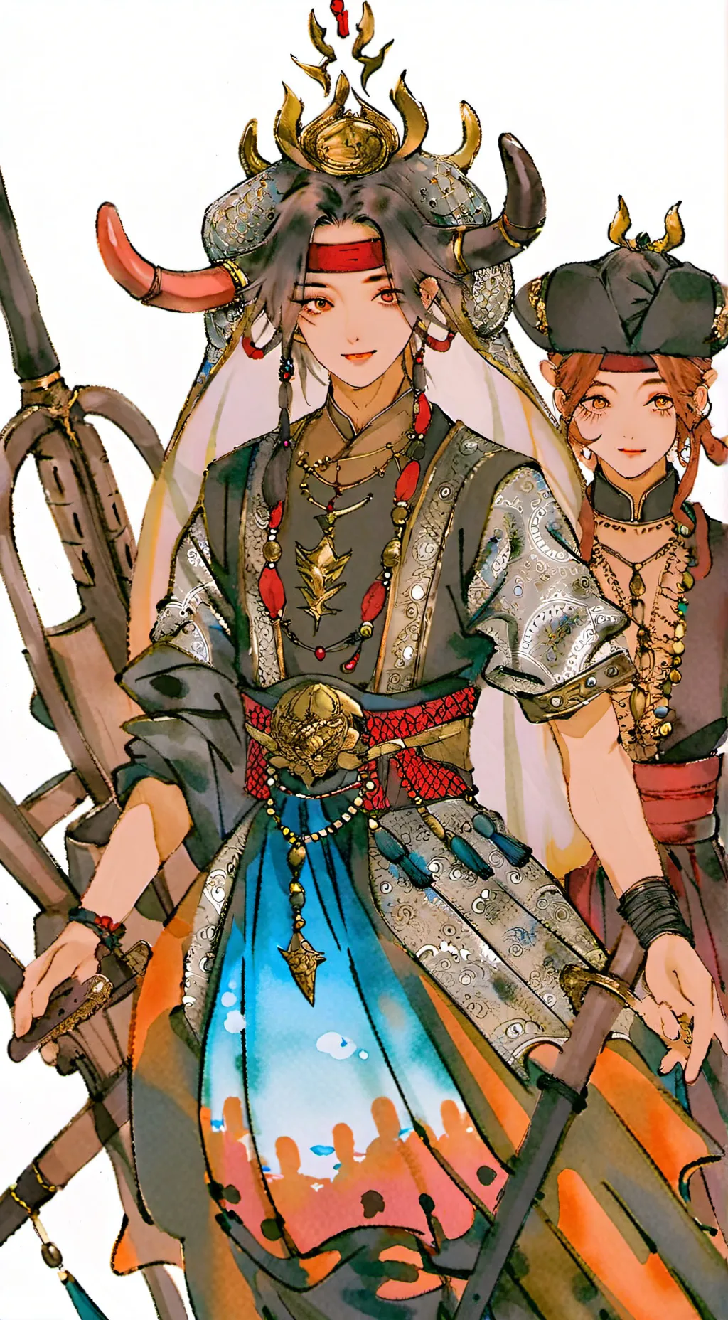 ai character: K pop demon hunter background