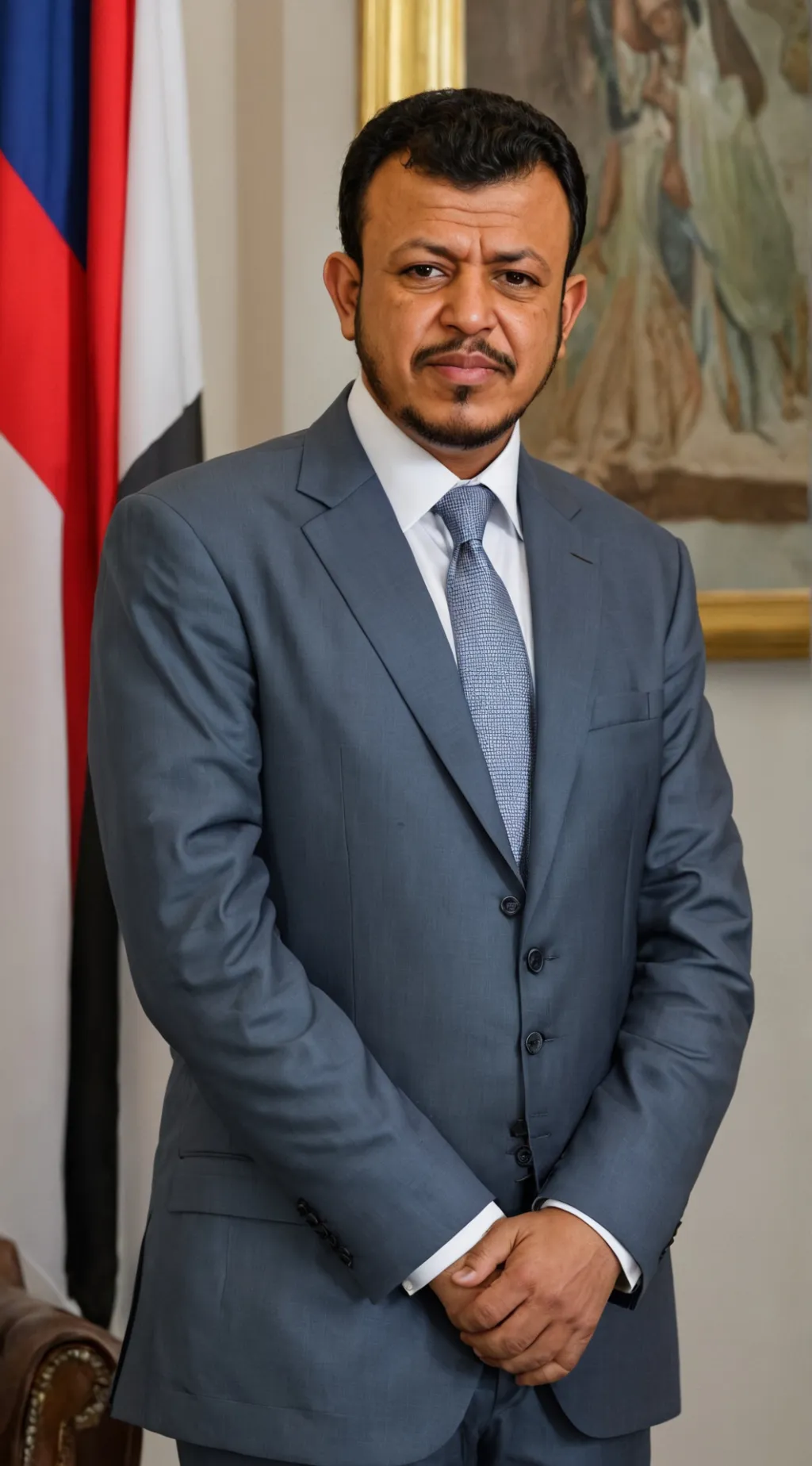 ai character: Abdullah Al-Alimi  background