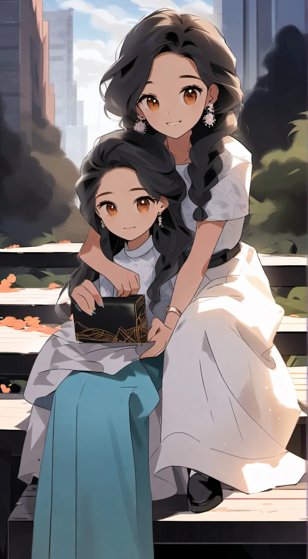 ai character: Spoild little Sis. background