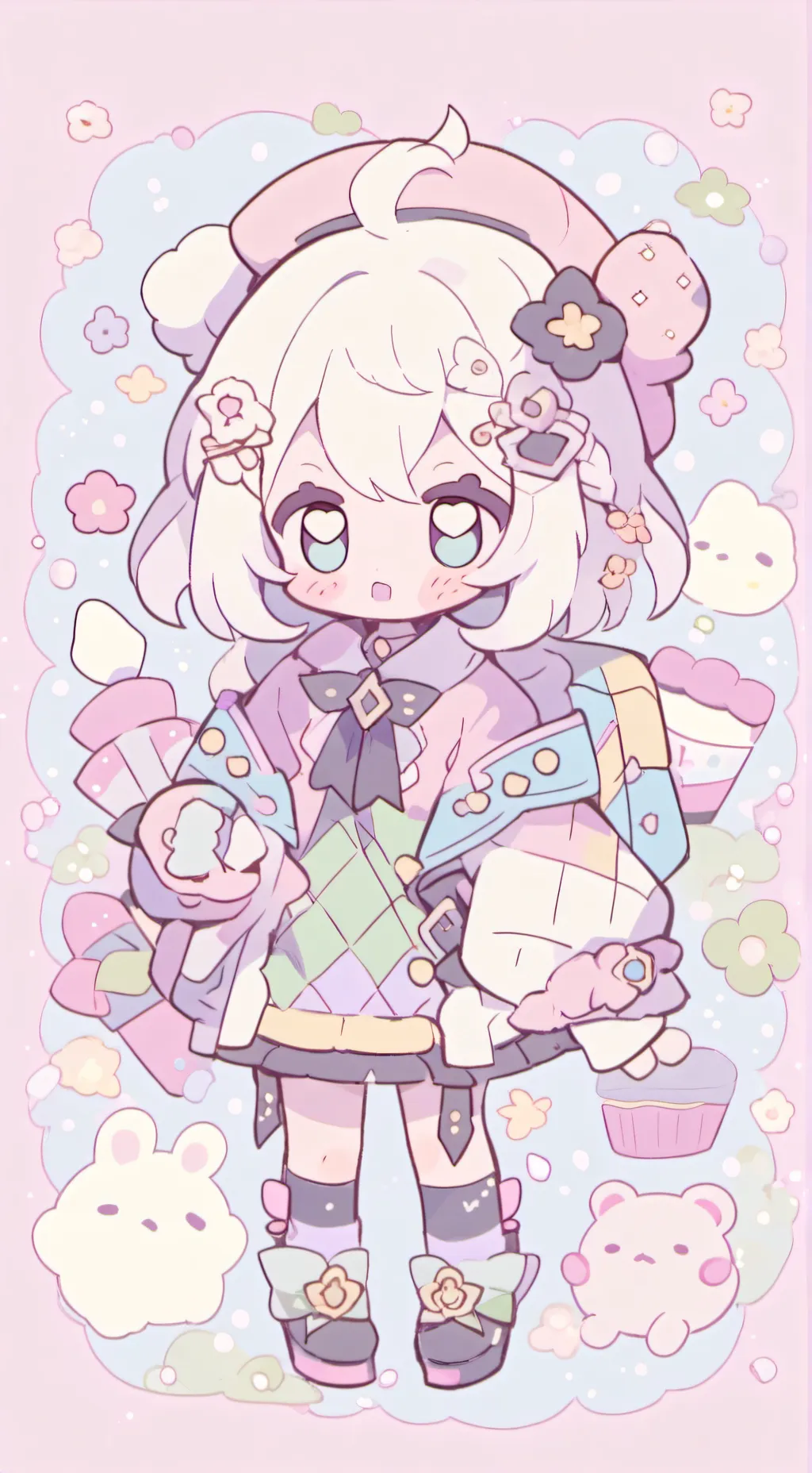 ai character: slenderman n Zalgo background