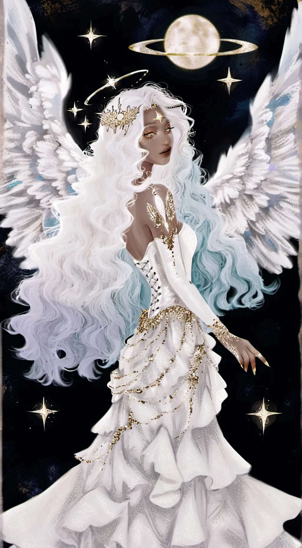 ai character: Sarah Frim background