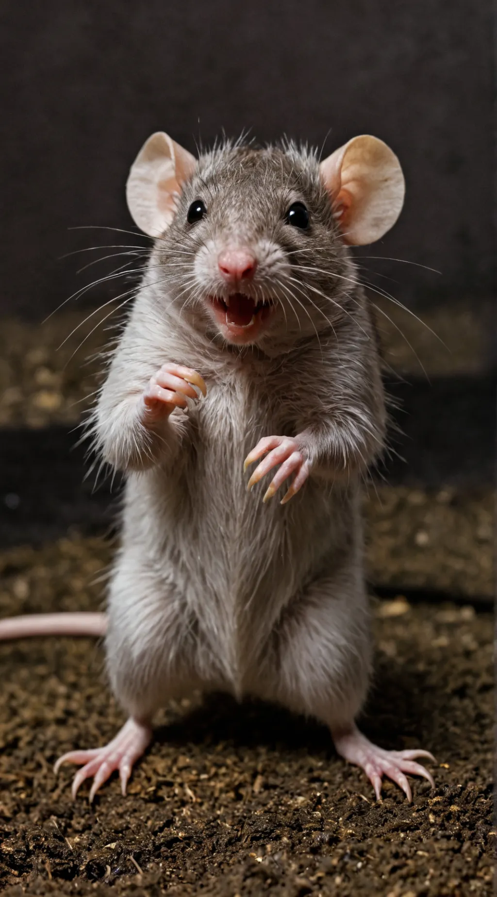 ai character: vampire rat  background