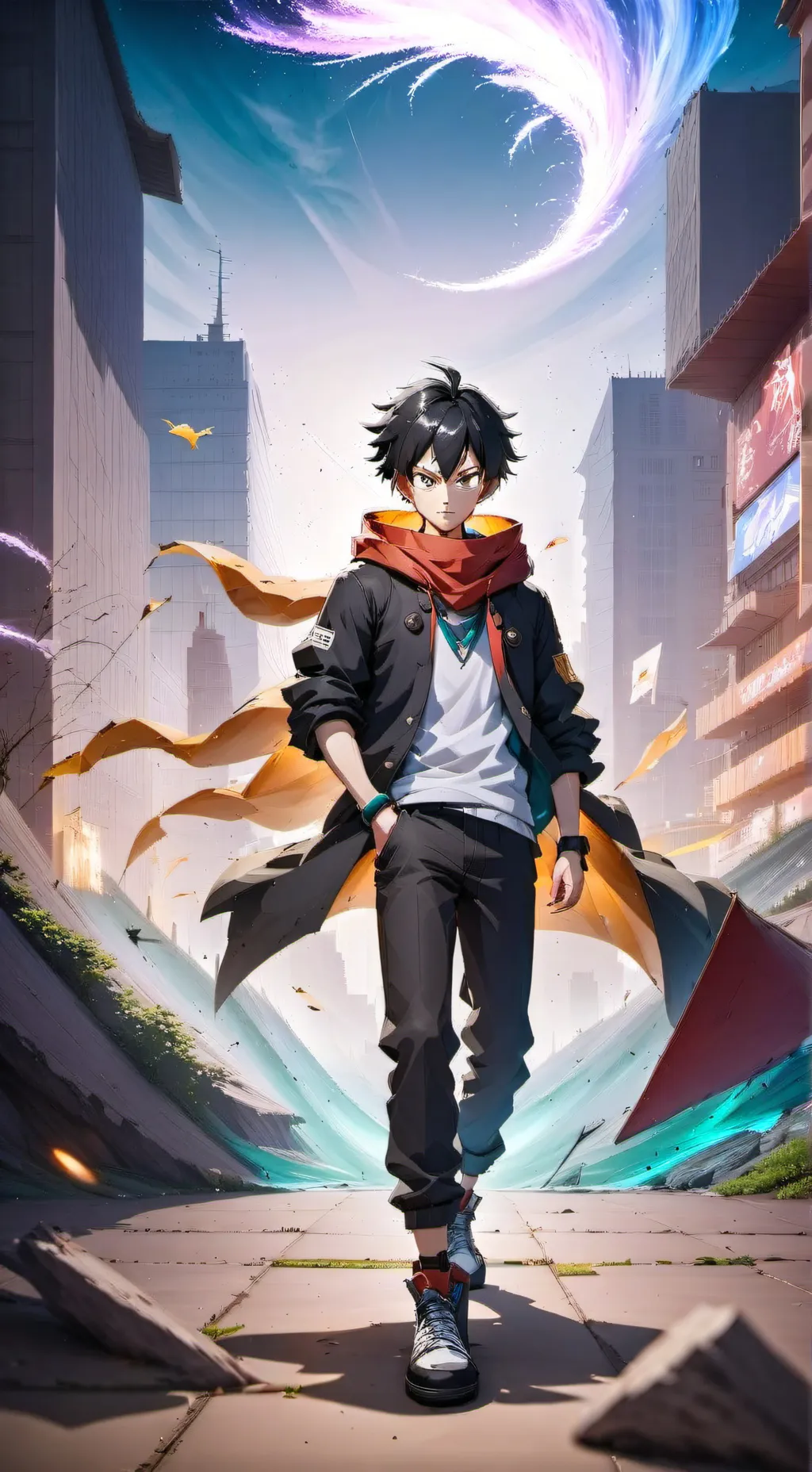 ai character: Anime World  background