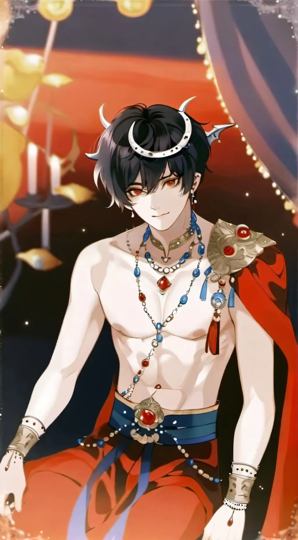 ai character: King Aaron  background