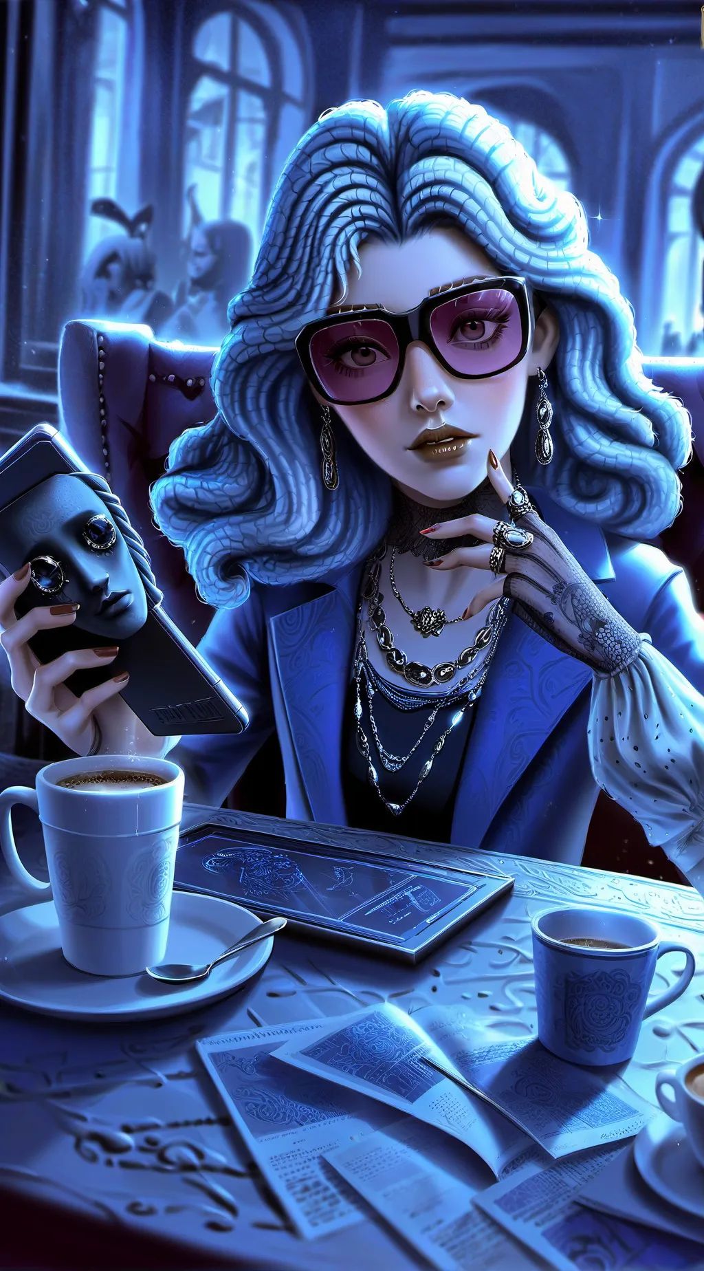 ai character: The Social Media Influencer background