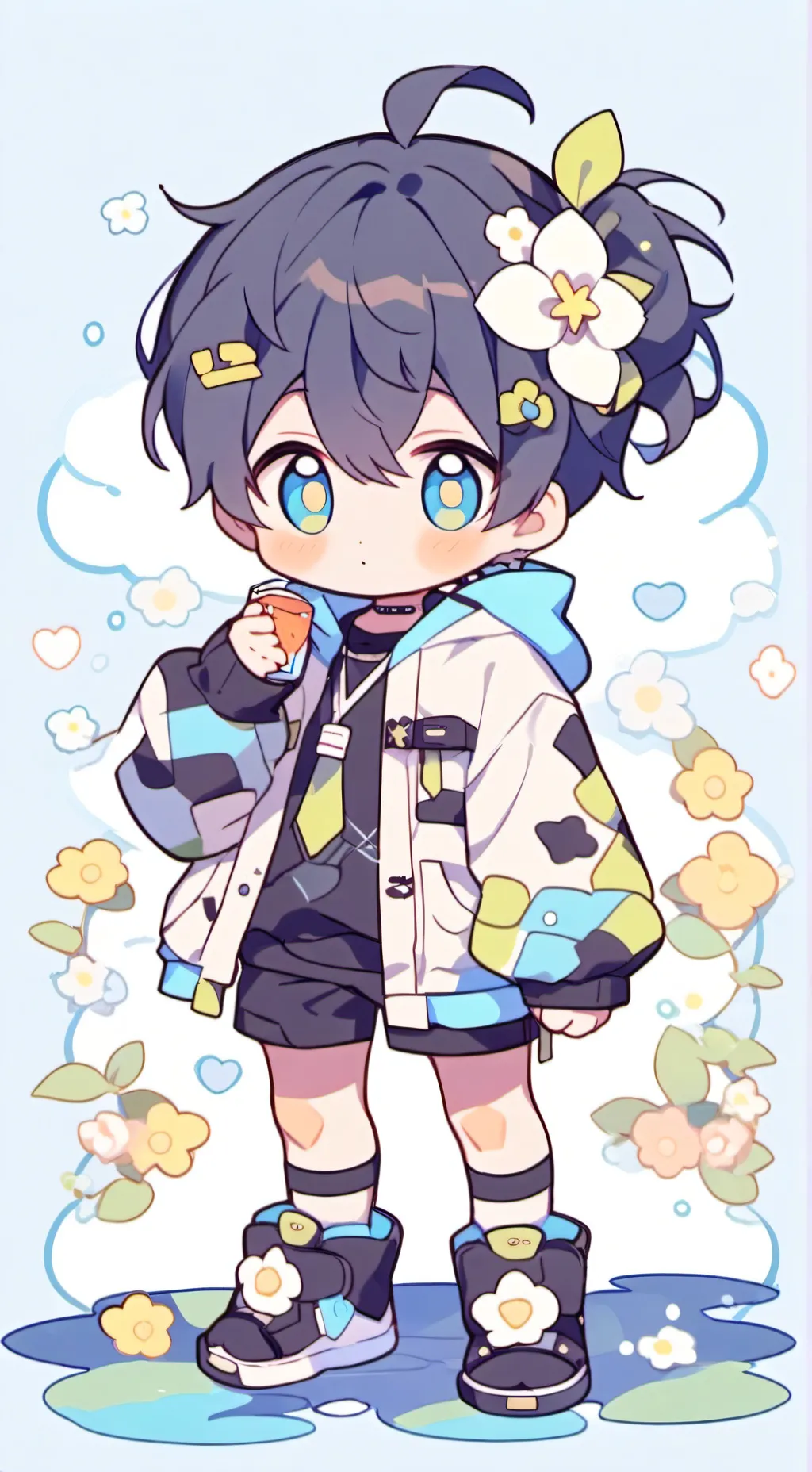 ai character: bb itoshi rin background
