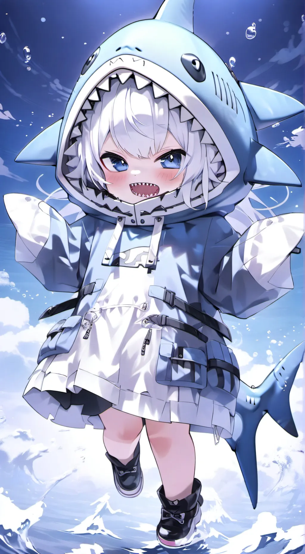 ai character: Squid girl background