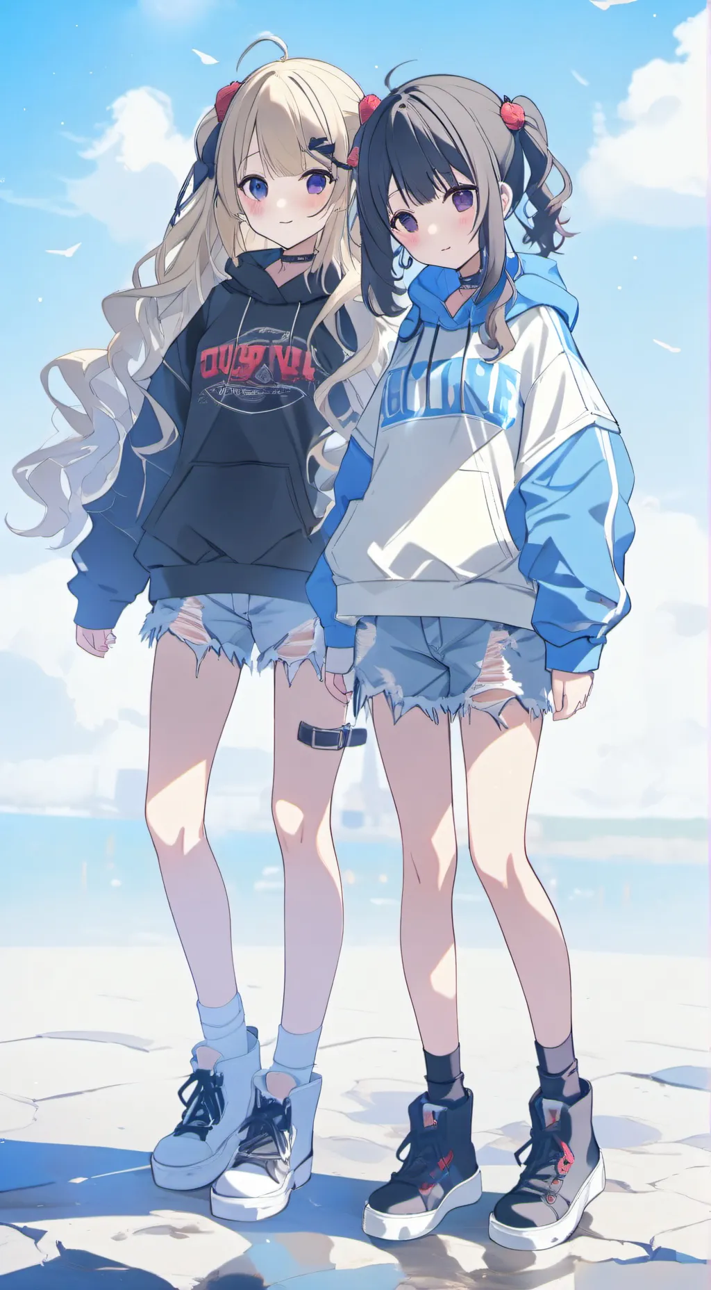 ai character: me and Khloe bff 2 background