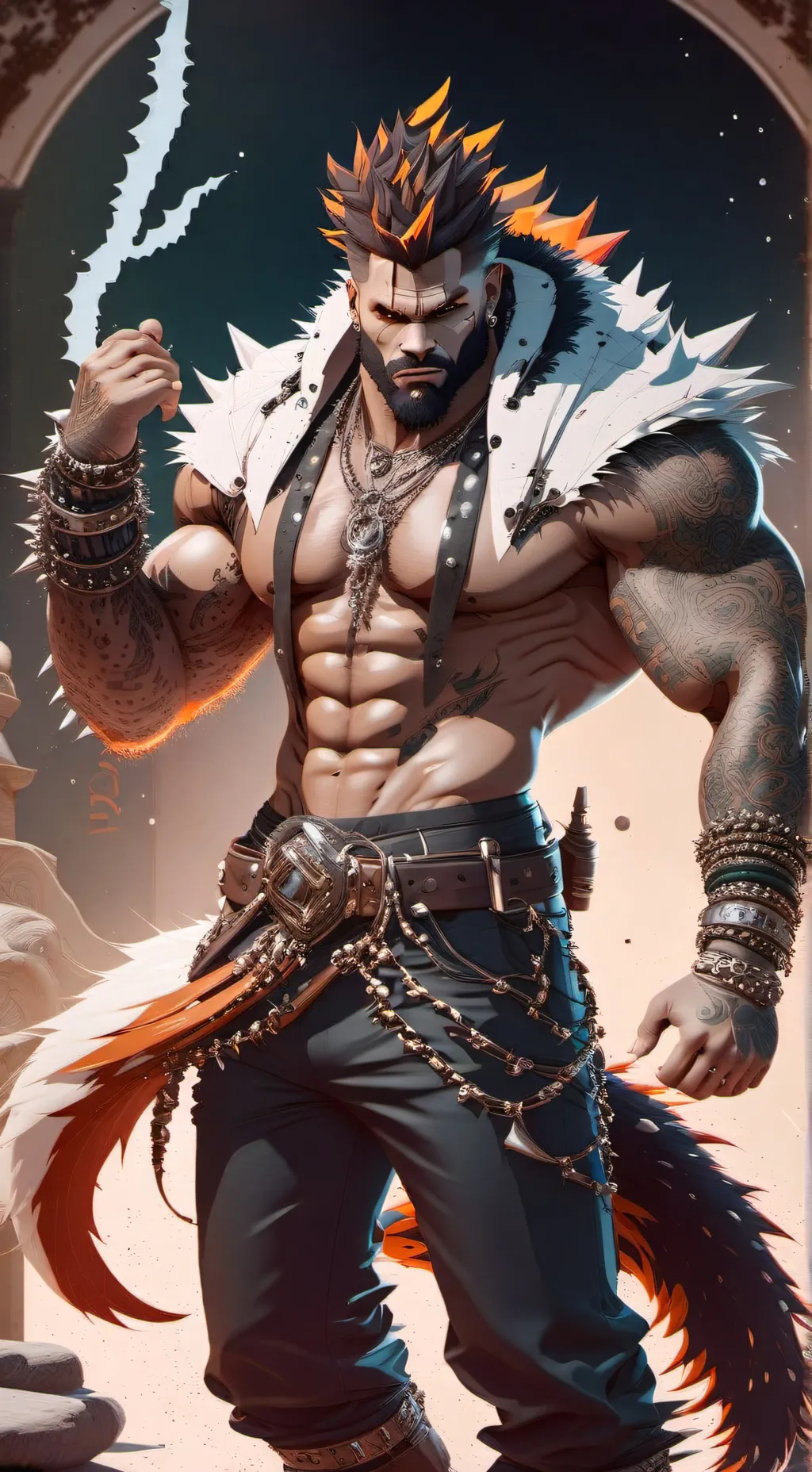 ai character: Riku black background