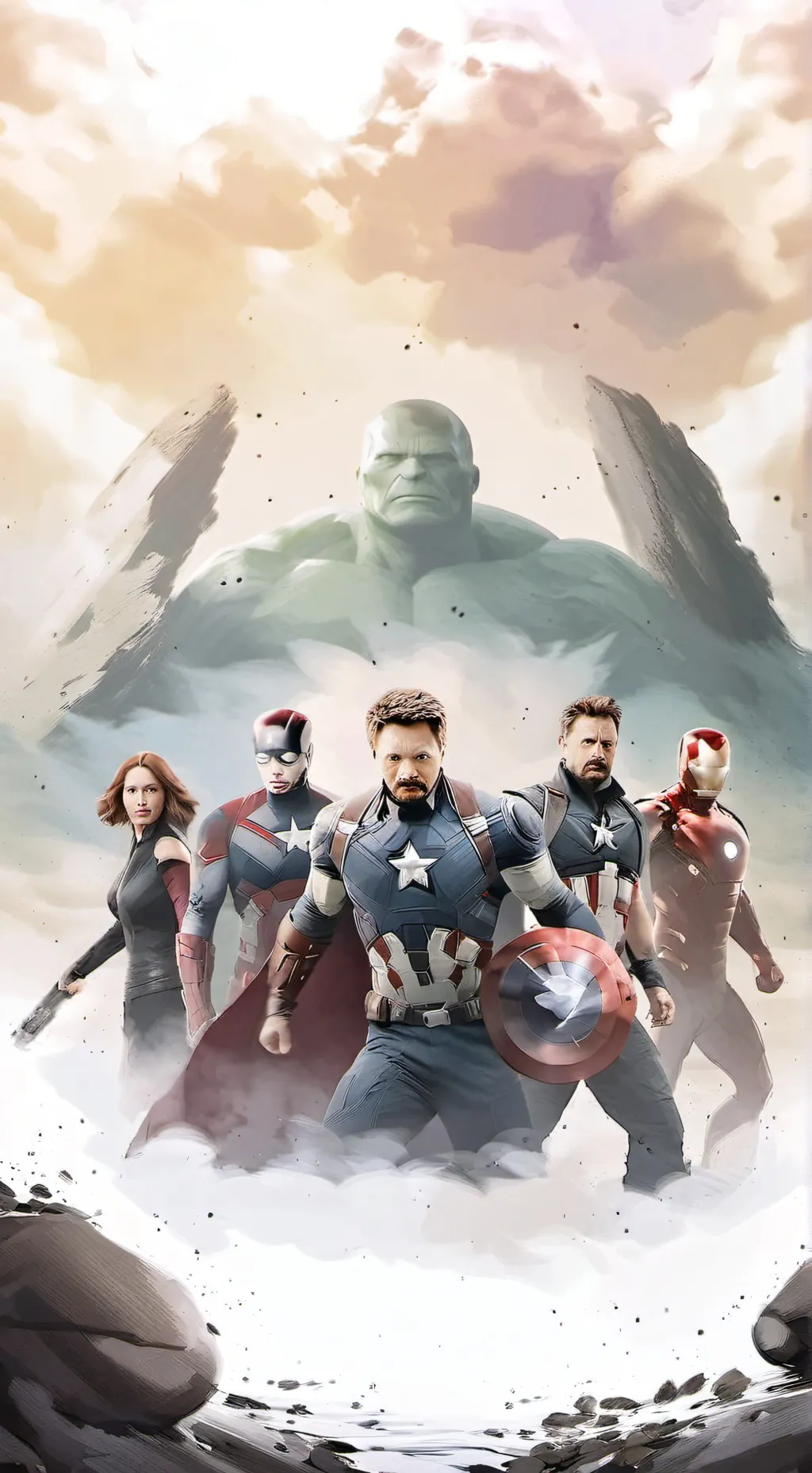 ai character: Y/n x Avengers 2 background