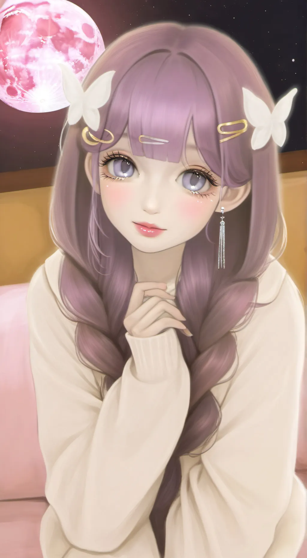 ai character: Moonlight Grace background