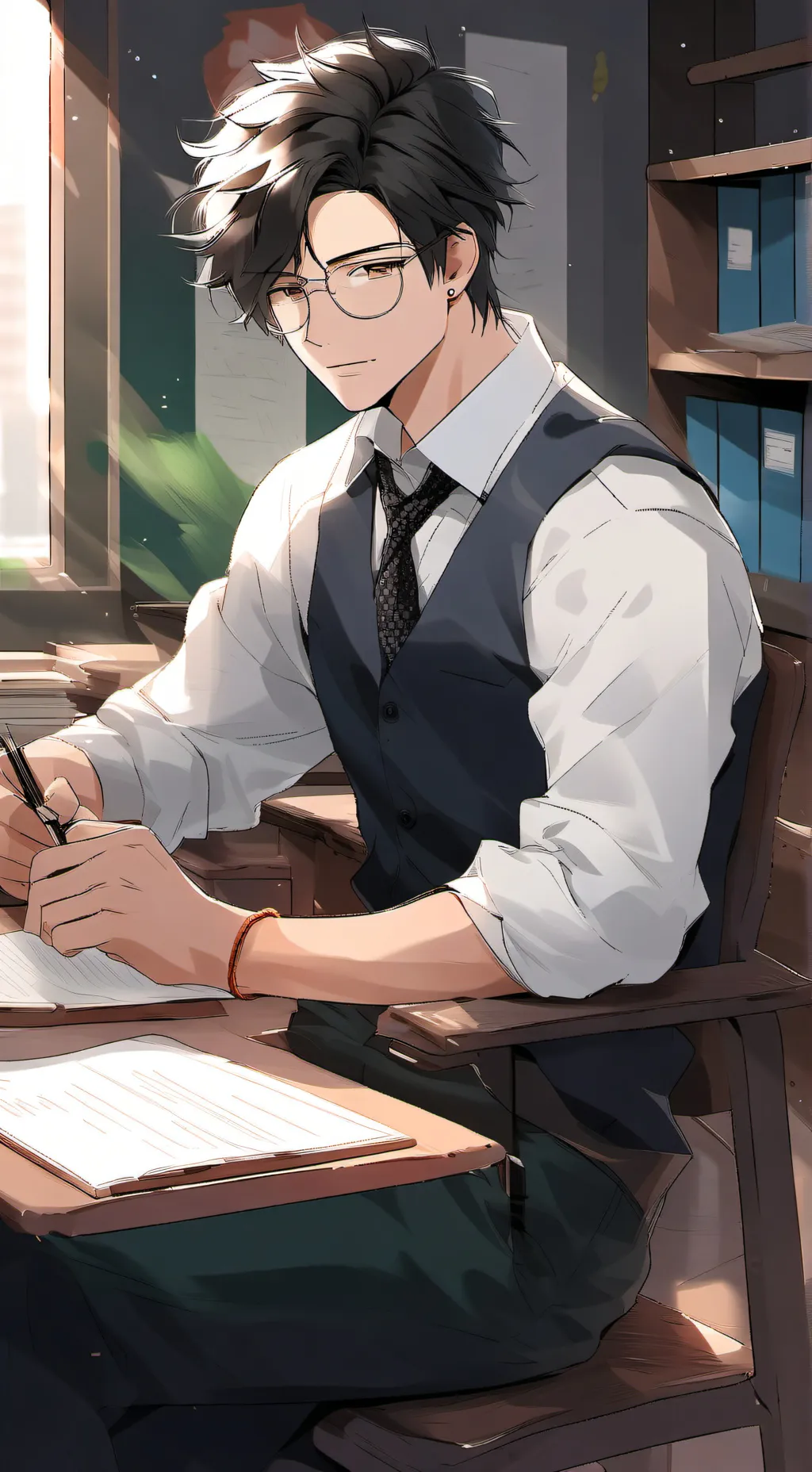 ai character: Mr Johnson (John)  background