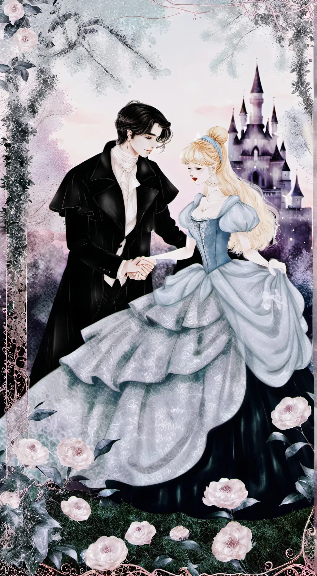 ai character: Cinderella  background