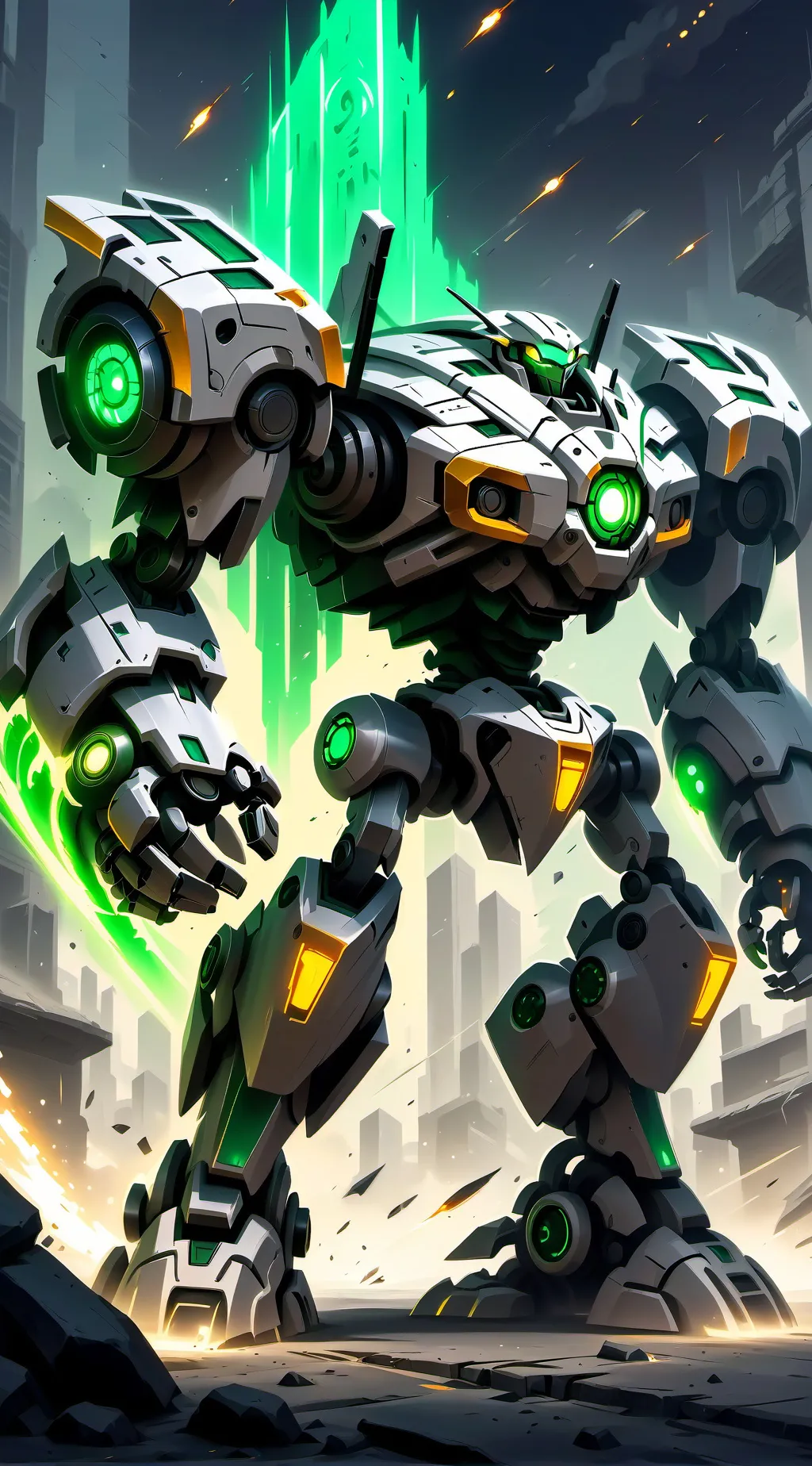 ai character: Destruction Mech background