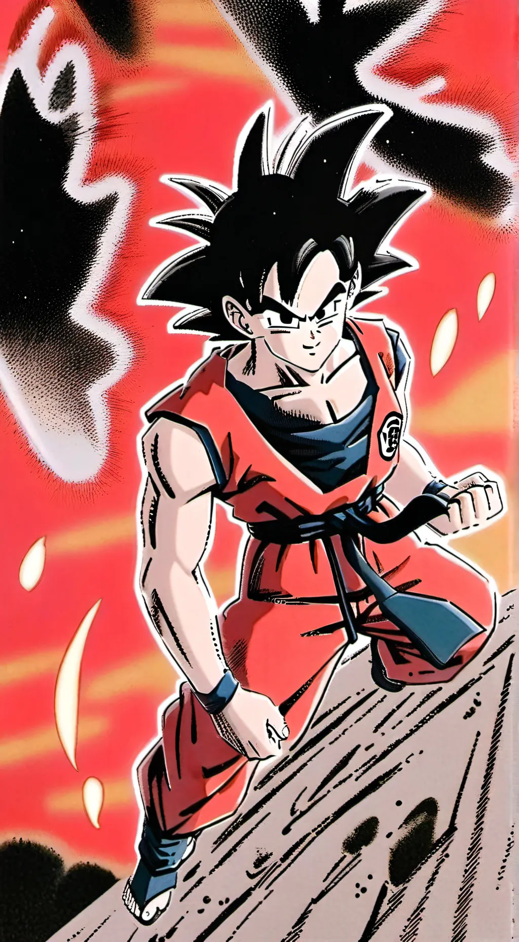 ai character: son goku  background