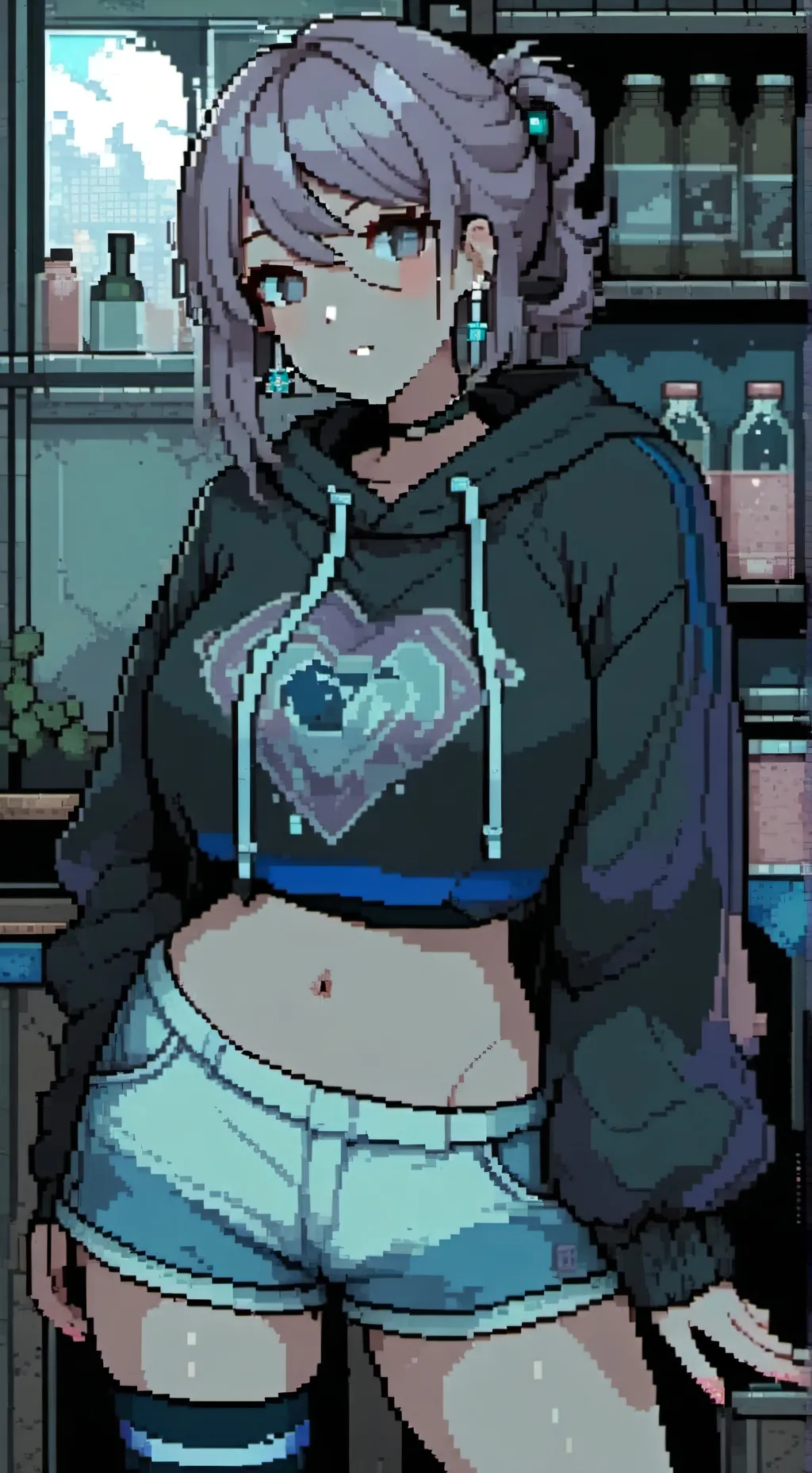 ai character: chubby and fat Ava background