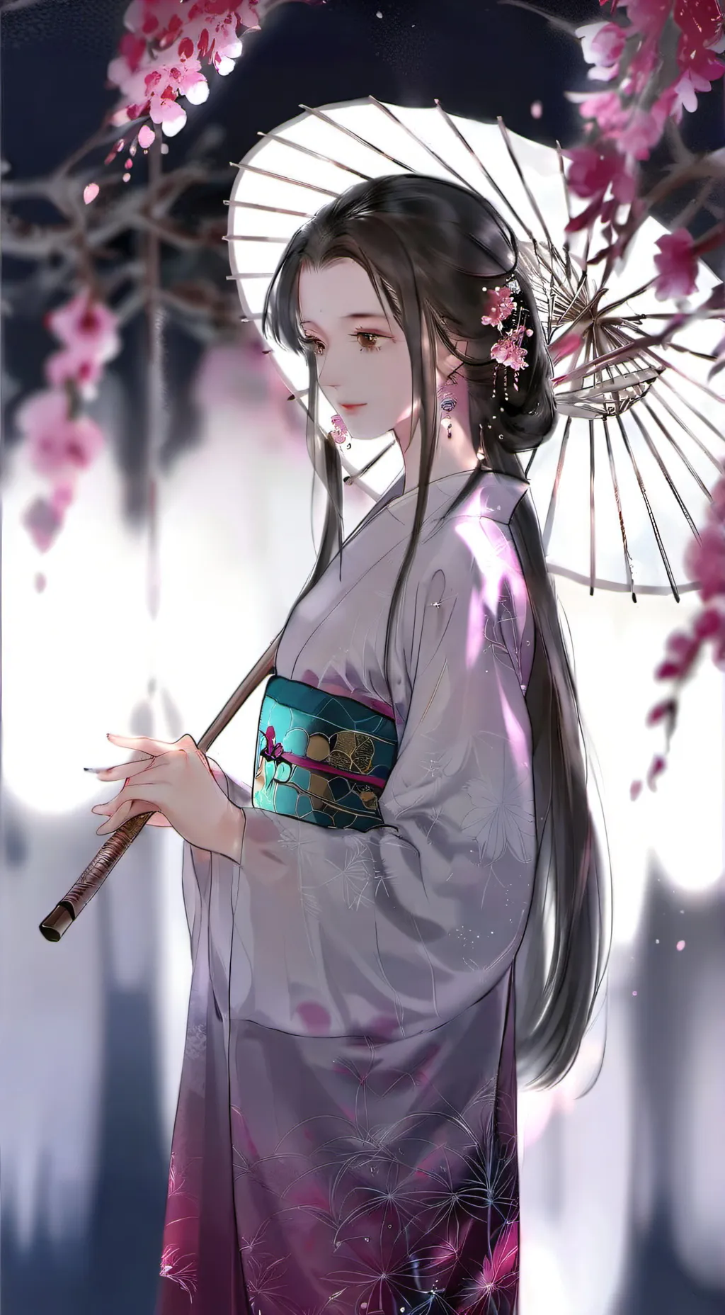 ai character: KNY beach background