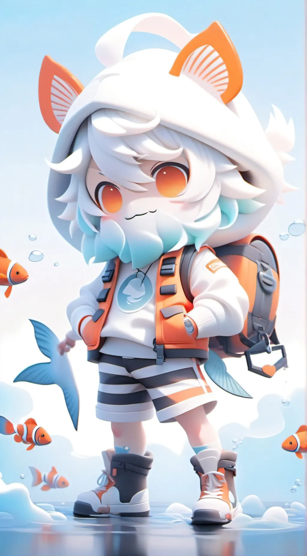 ai character: Finn//DANDYS WORLD background