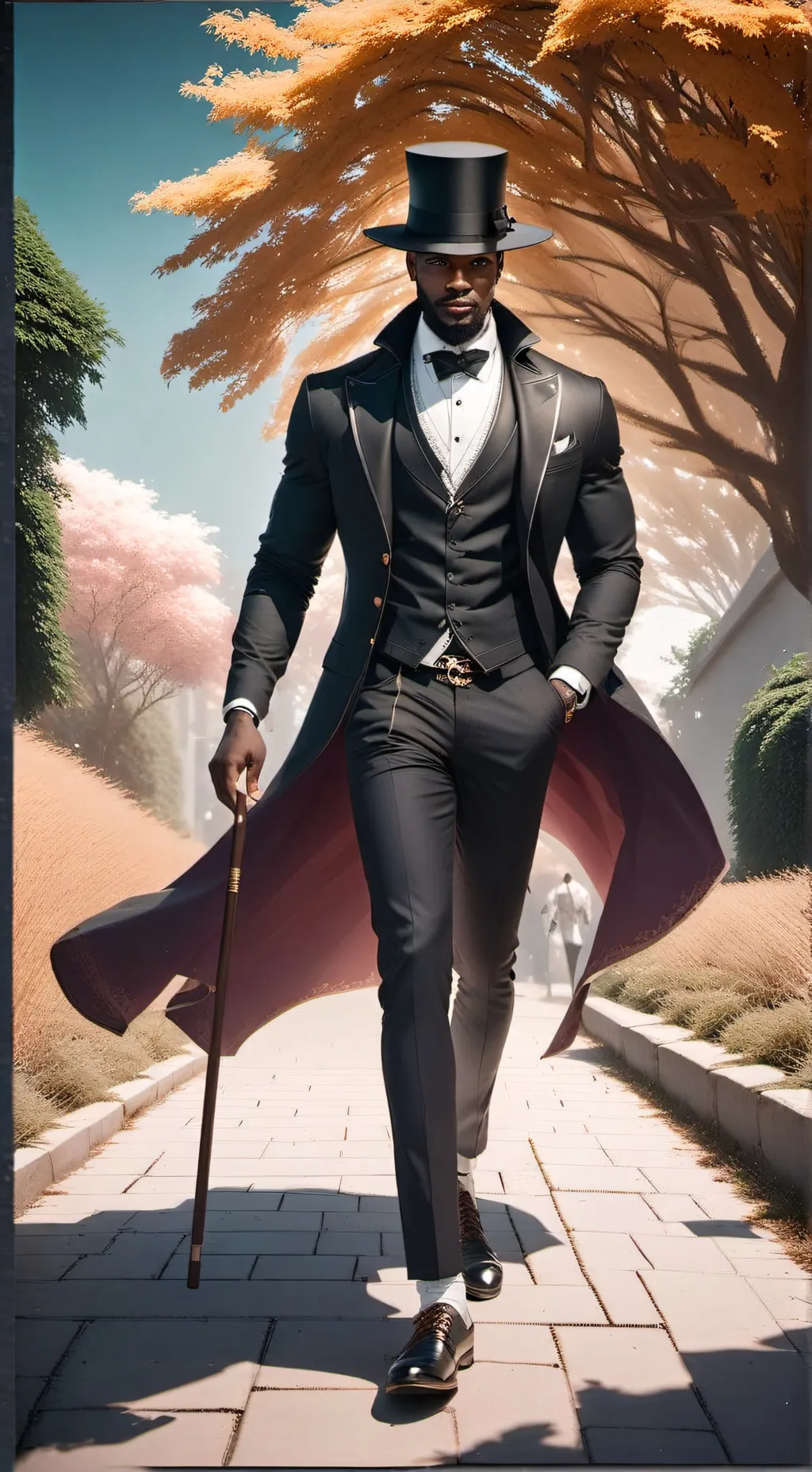 ai character: Mister terriific.. background