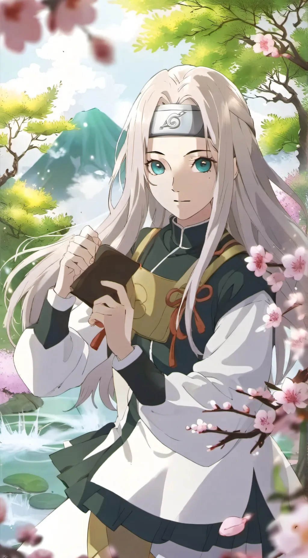 ai character: Sakura background