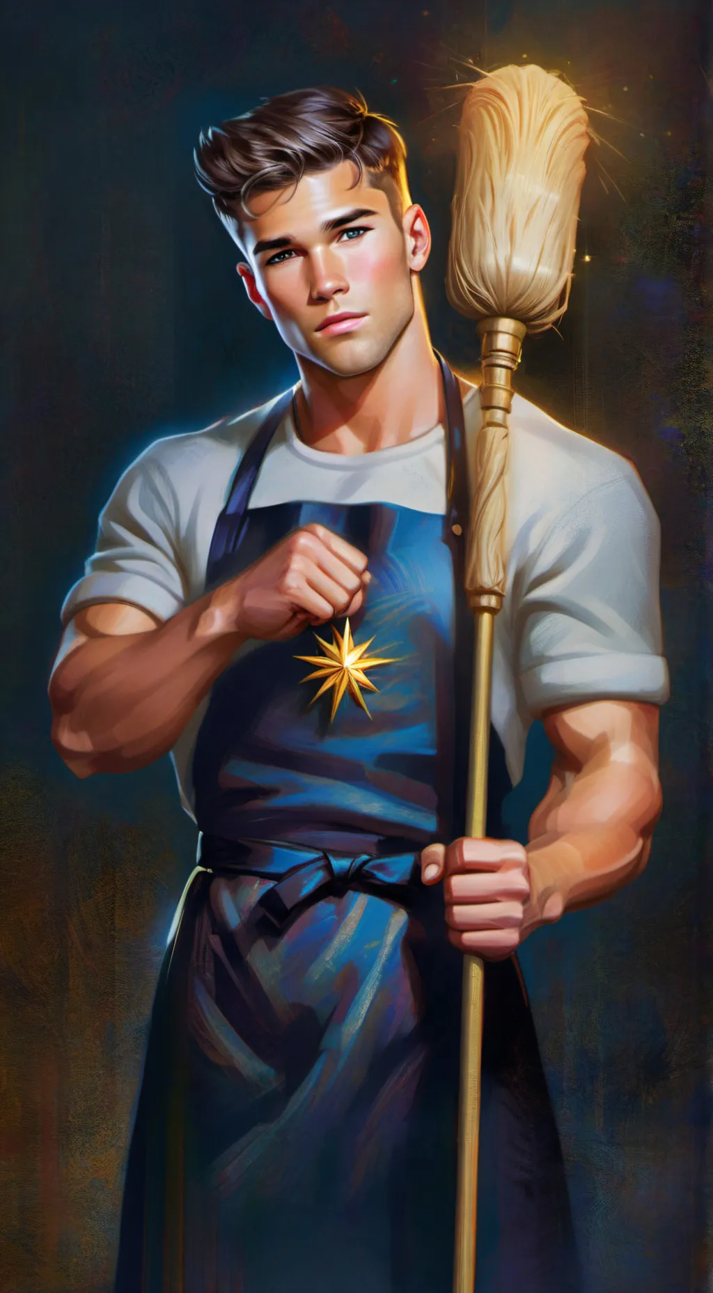ai character: Sir Spotless background
