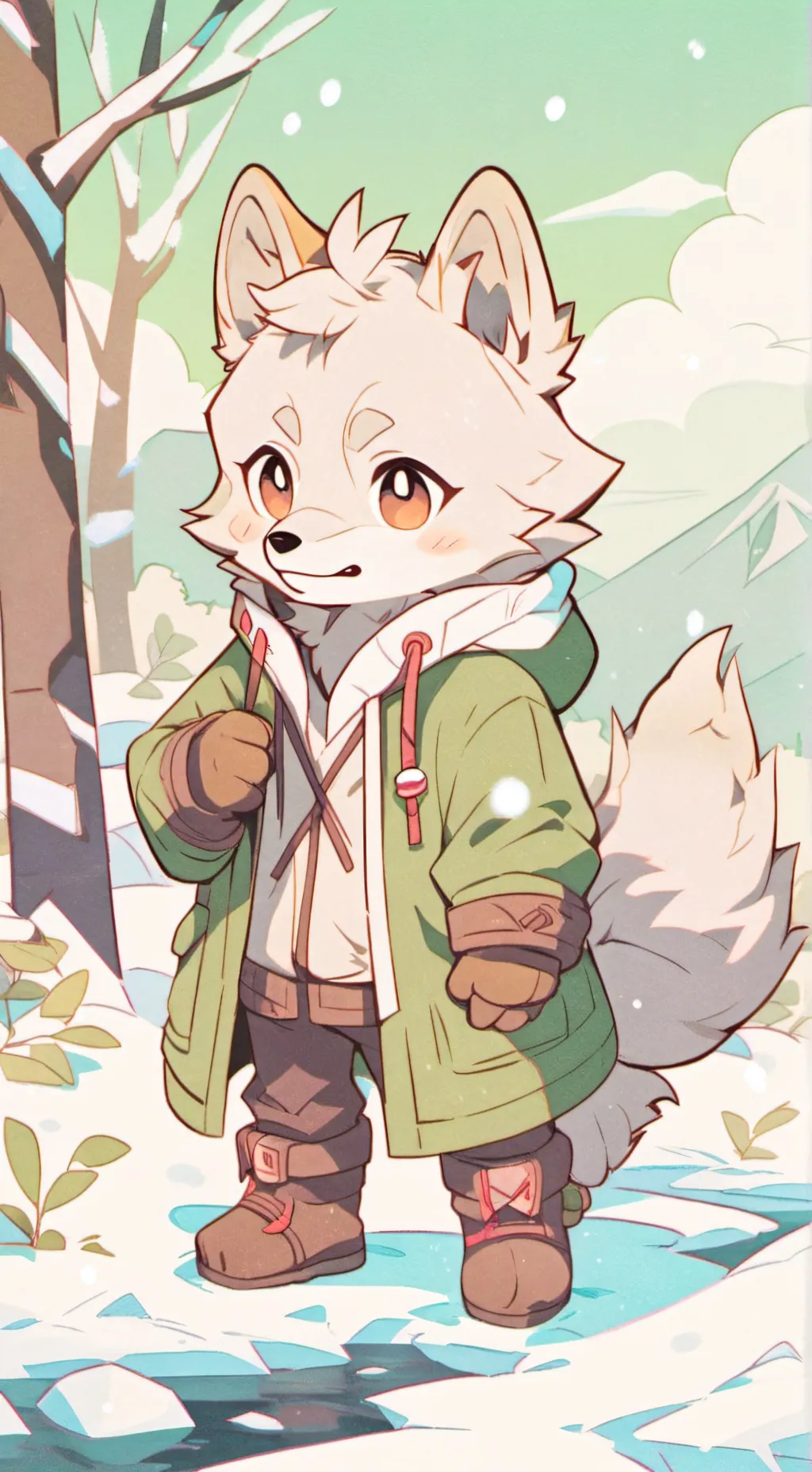 ai character: Wolfie background