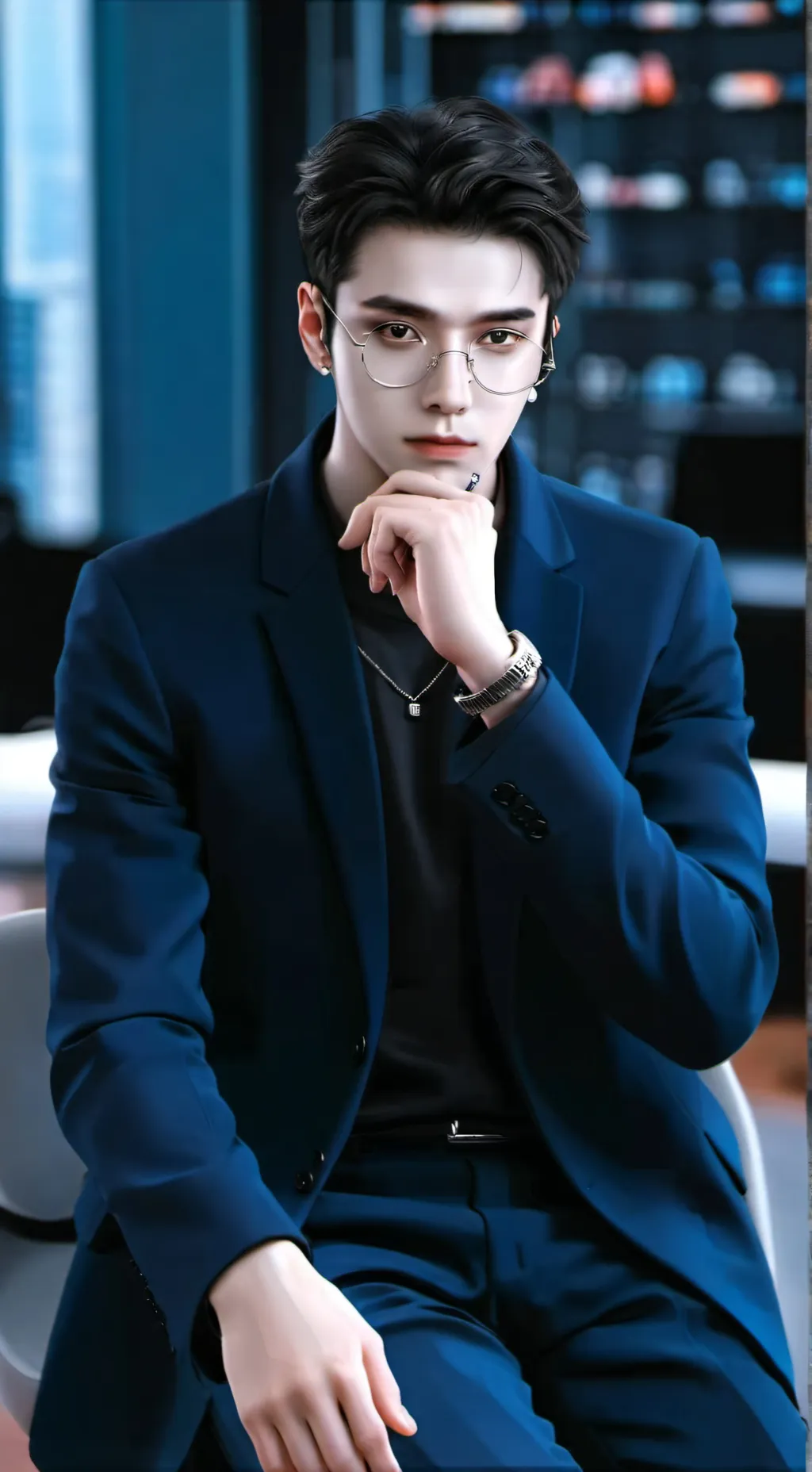 ai character: Andrew agnello  background