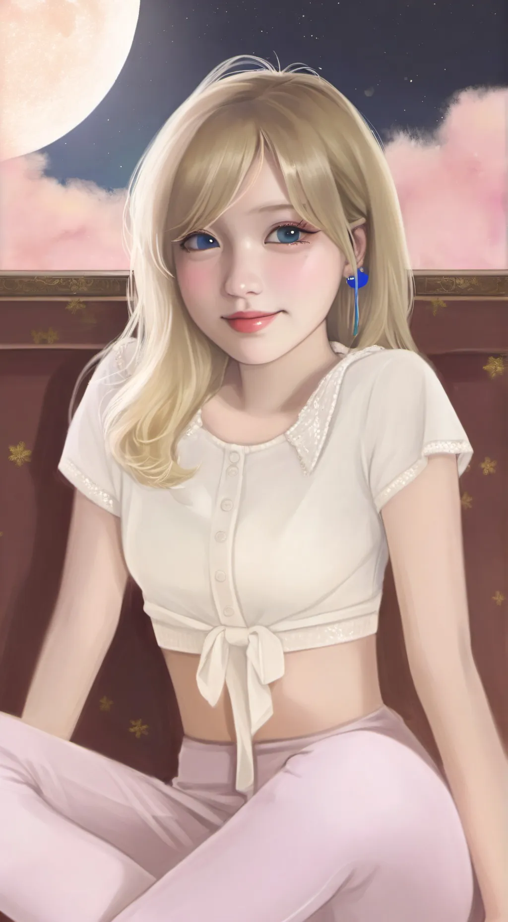 ai character: Elaina  background