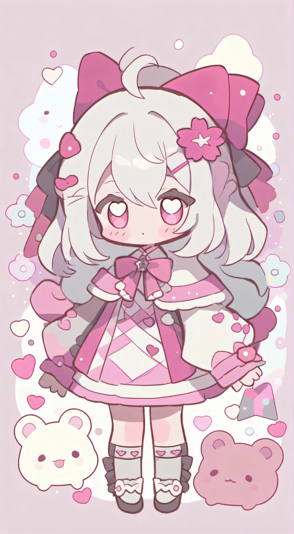 ai character: festivecookie~○° background