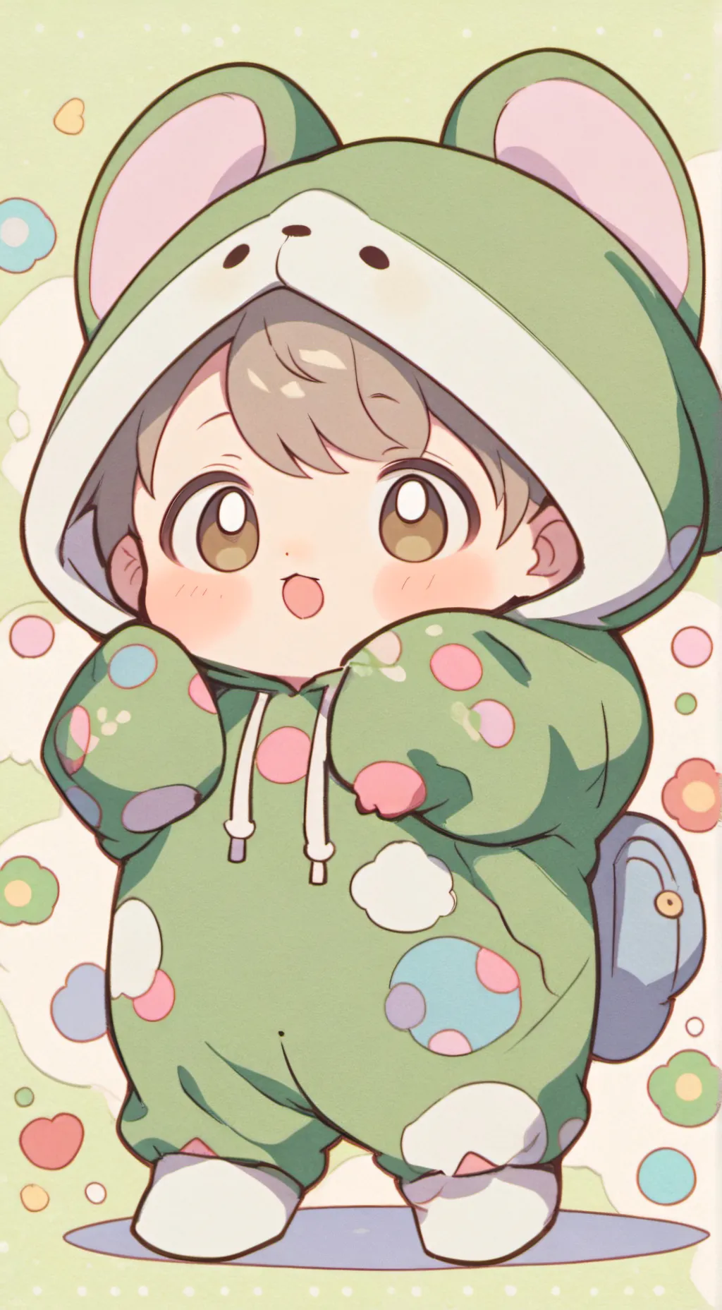 ai character: Cinnamon roll background