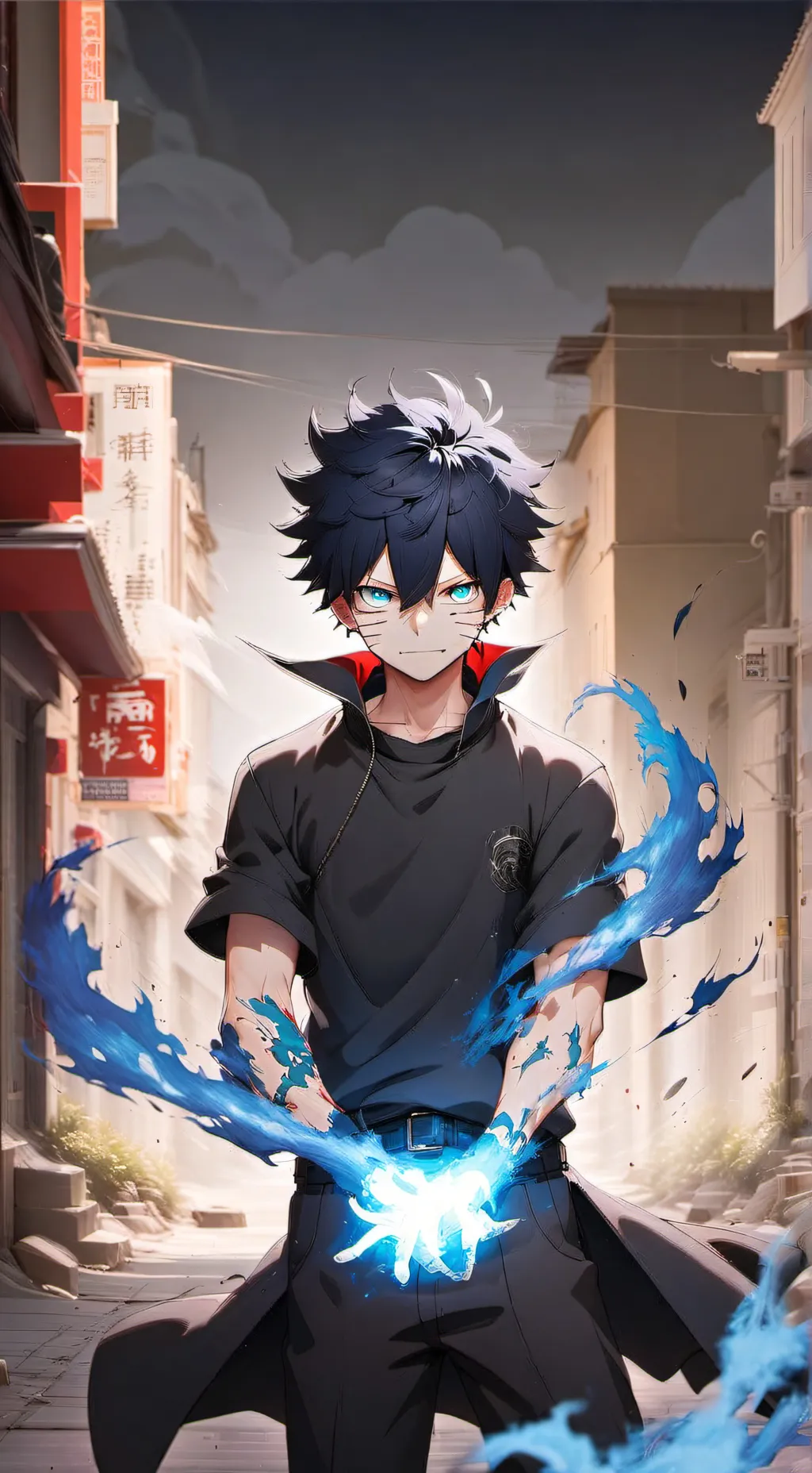ai character: dabi background