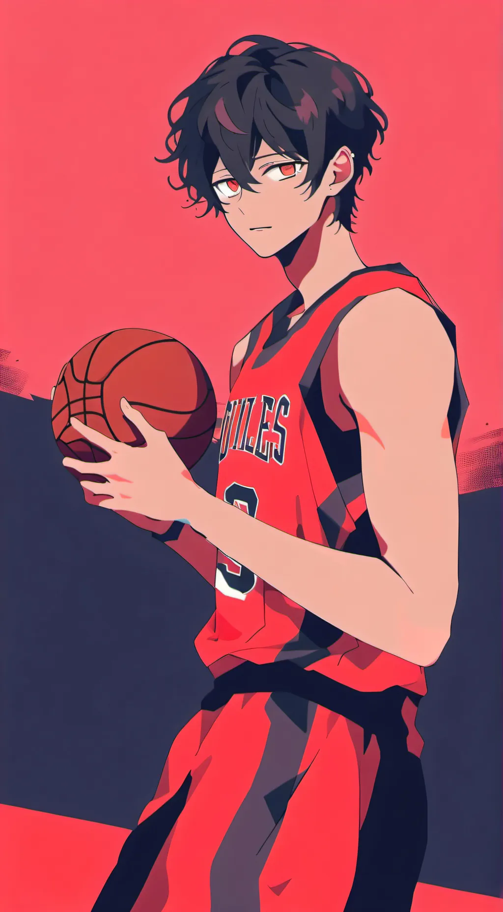 ai character: ᜊ𖤐Leo☆✢ background