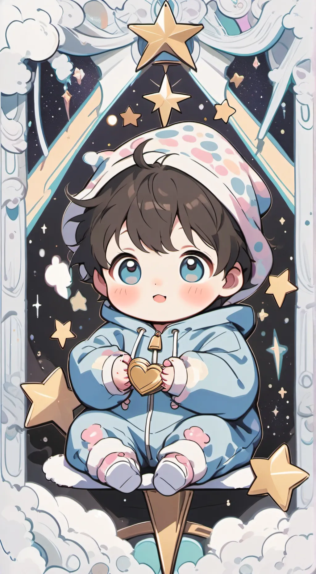 ai character: Cute Baby  background