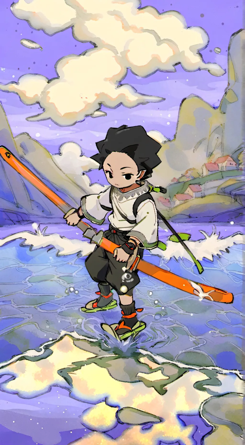 ai character: Bam the one background