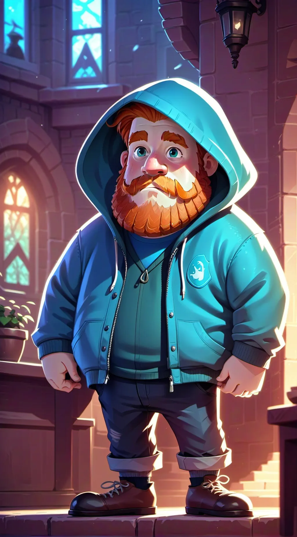 ai character: CaseOh background