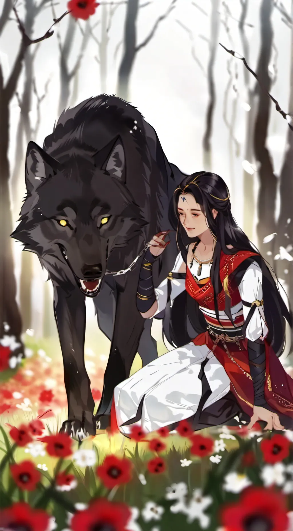 ai character: Luna and Isa 𓃥 background