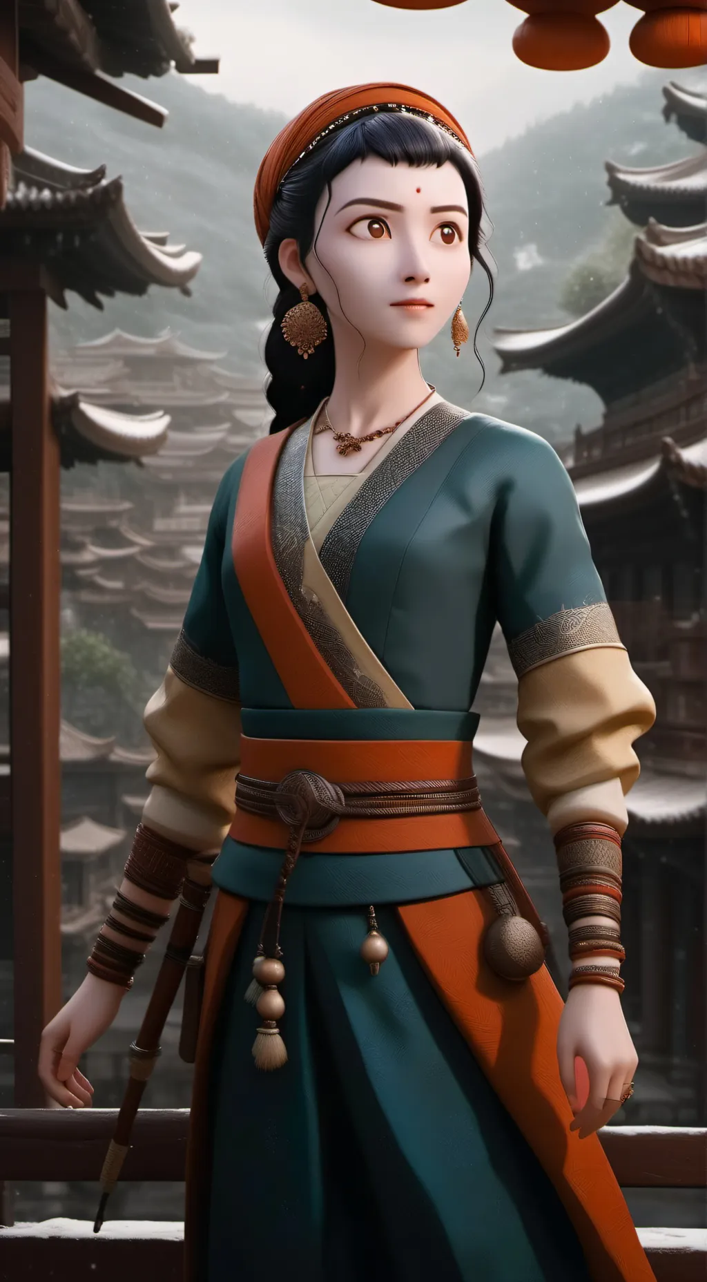 ai character: kpop demon hunters background