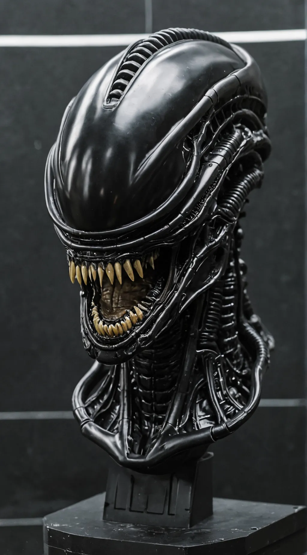ai character: Xenomorph mask! background