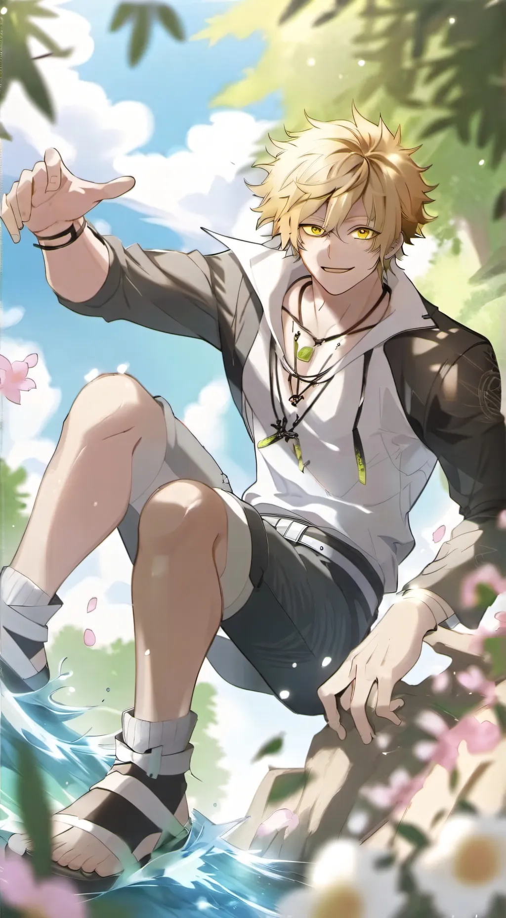 ai character: Zack x Y/n background
