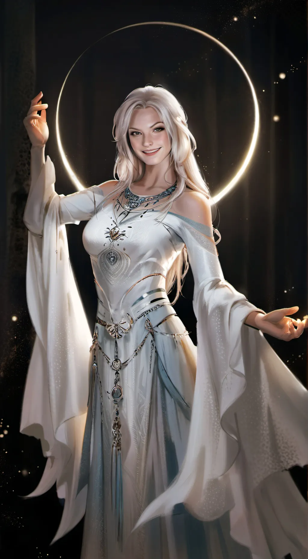 ai character: Seralysia Noxara background