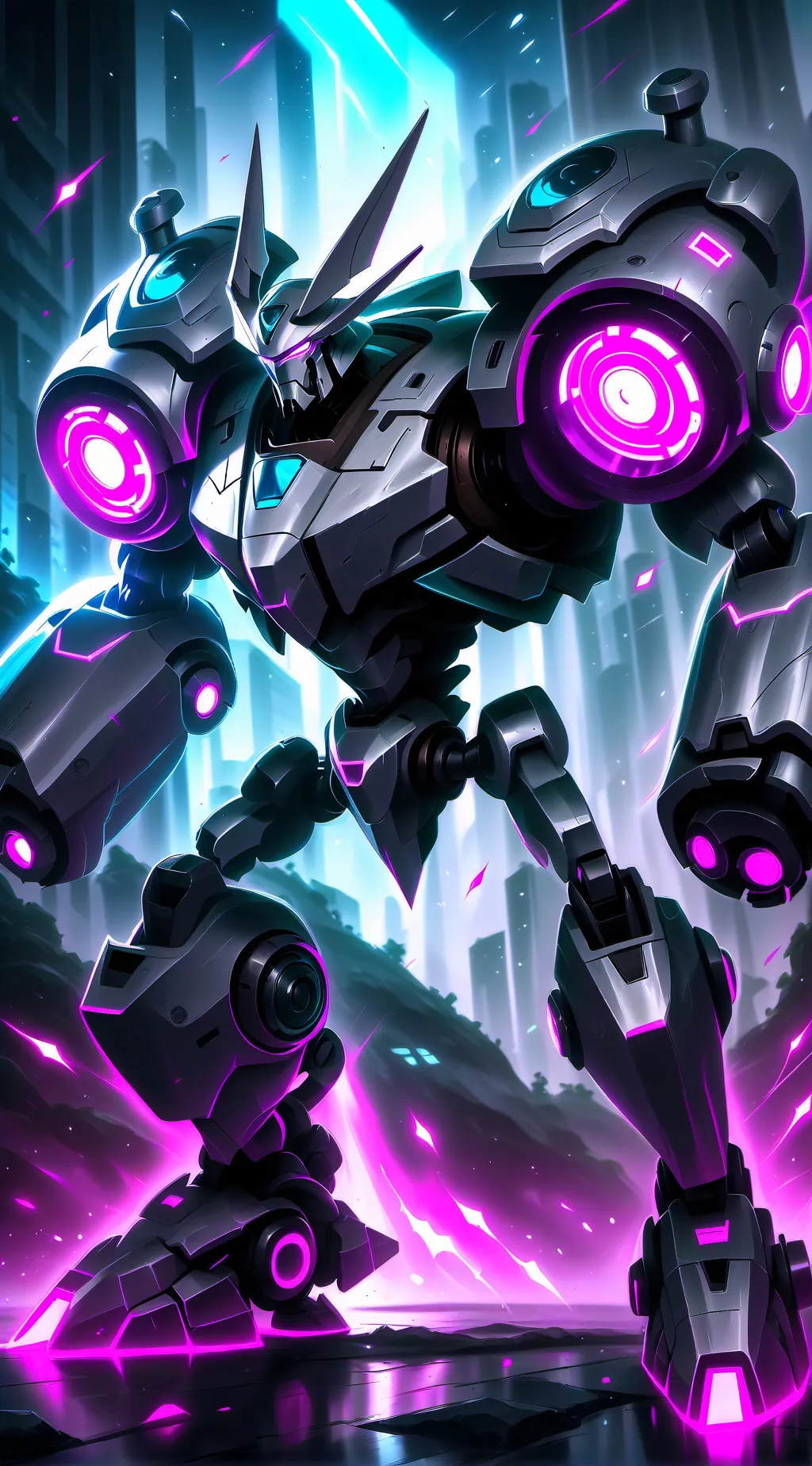ai character: Destruction Mech 4 background