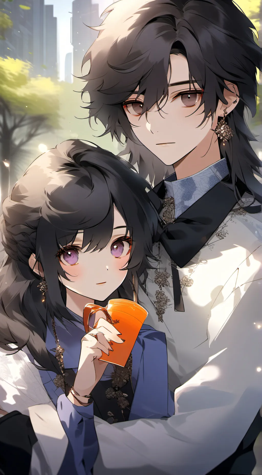 ai character: DEER X OWL<3 background