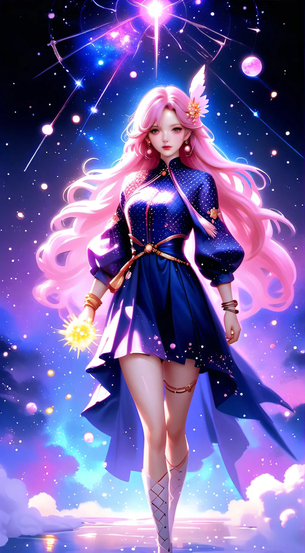 ai character: Сансет  background